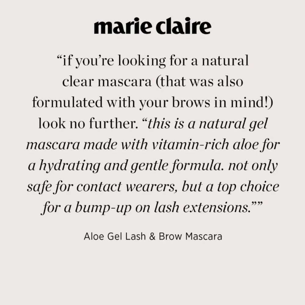 Ere Perez aloe gel lash & brow mascara a clear all-in-one mascara and brow gel